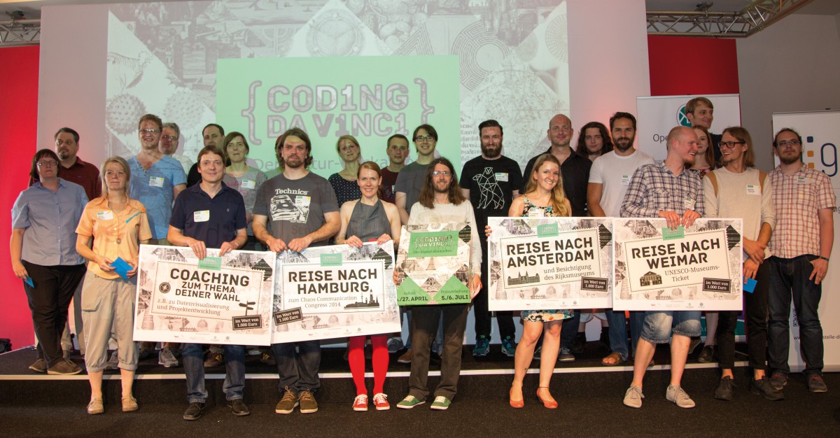 Winners of the first culture hackathon Coding da Vinci