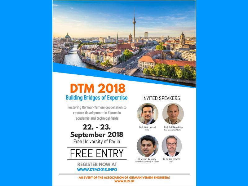 German-Yemeni Engineers&#039; Association Technical Meeting 2018 (DTM 2018)