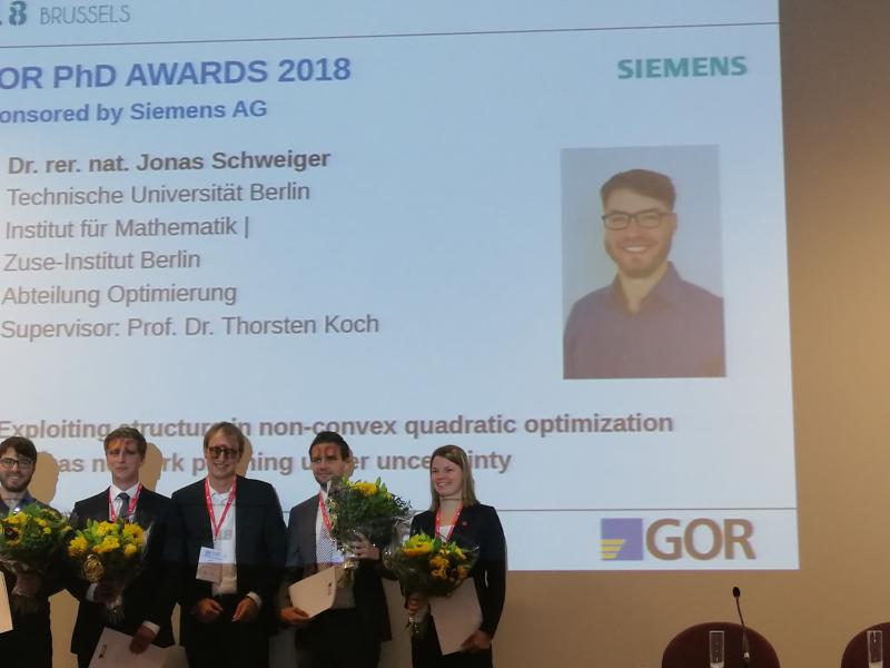 Jonas Schweiger wins GOR Dissertation Award 2018