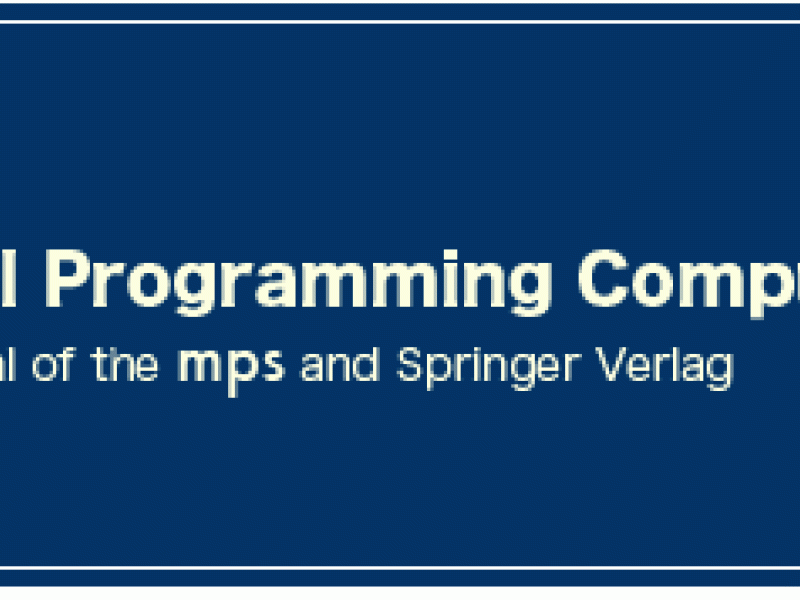 MPC Mathematical Programming Computation (Online Journal)