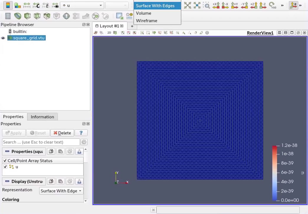 View grid lines