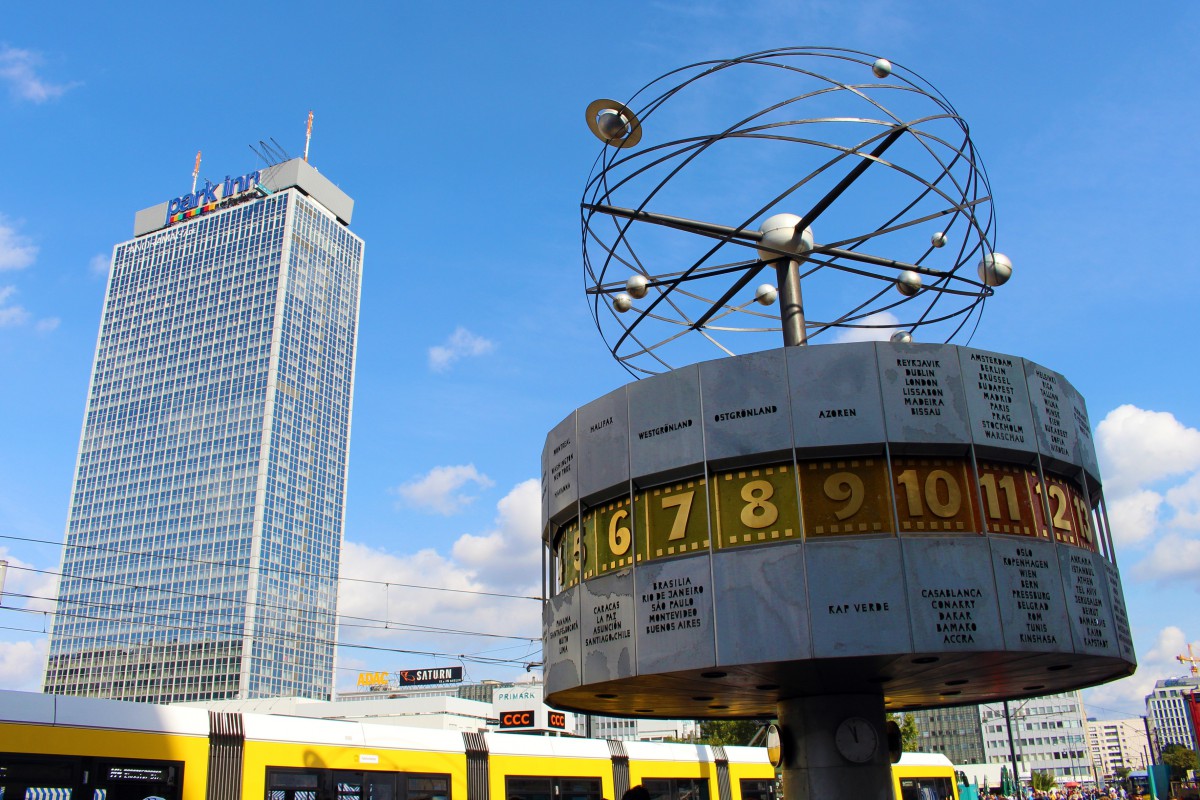 Weltzeituhr at Alexanderplatz