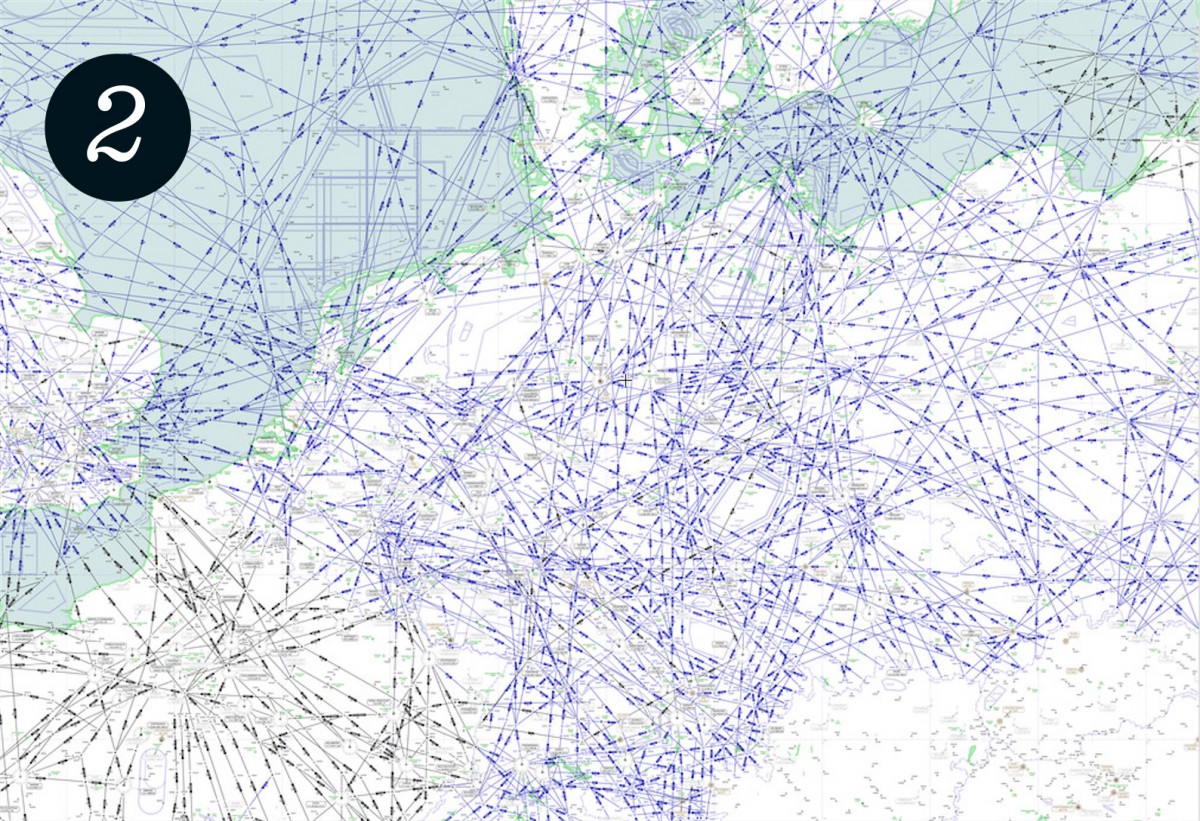 Airway network over Germany 