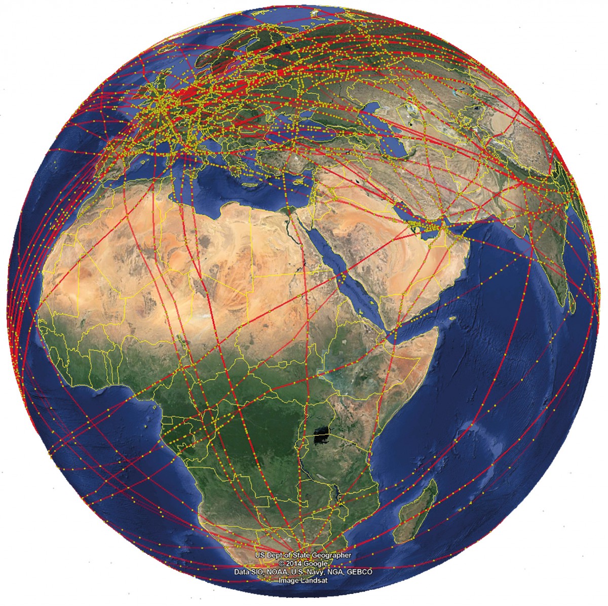 Air traffic network.