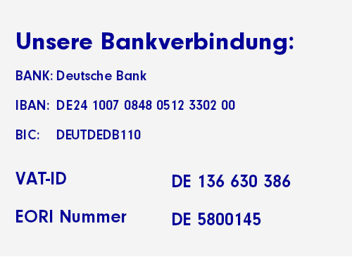 Bankverbindung