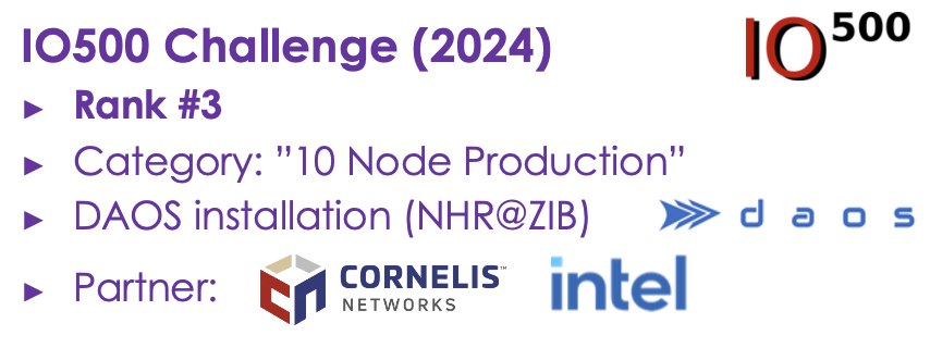 IO500 Challenge (2024)