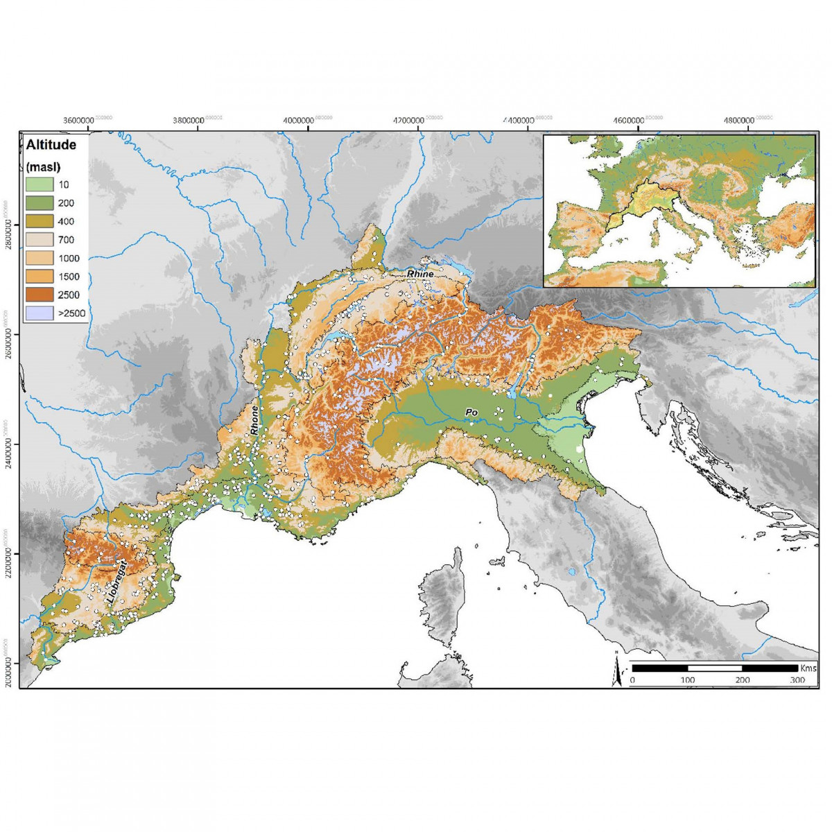 Radiocarbon Dates Associated to Neolithic Contexts (Ca. 5900 – 2000 Cal BC) from the Northwestern Mediterranean Arch to the High Rhine