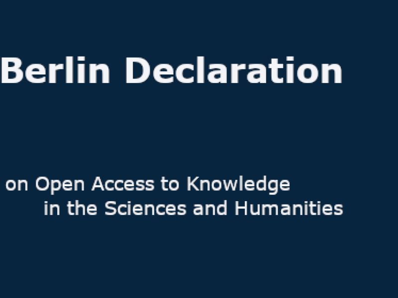 Zuse Institute Berlin signed Berlin Declaration on Open Access