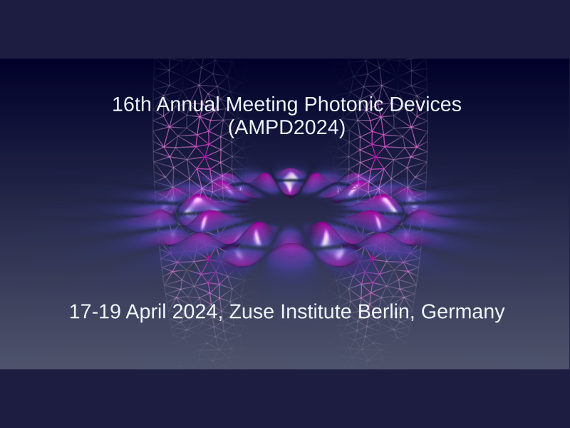 16th Annual Meeting Photonic Devices