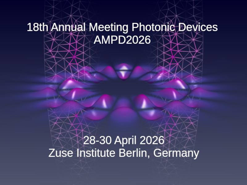 18th Annual Meeting Photonic Devices (AMPD2026)