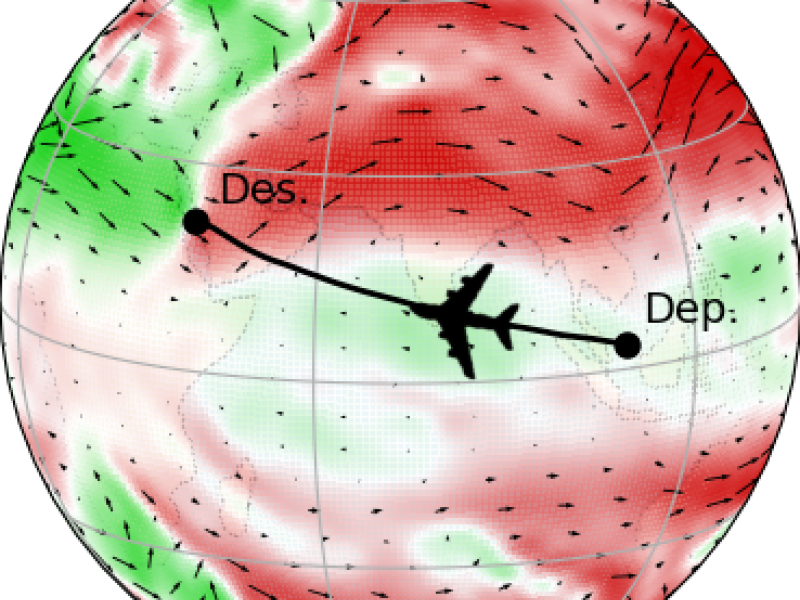 Discrete-Continuous Flight Planning