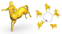 Real-Time Nonlinear Shape Interpolation